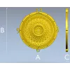 LatticeTime Ornamental Clock Face 3D Model STL for CNC Milling