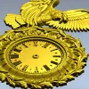 STL модель "Часы с орлом" - 3D модель для ЧПУ