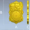 Ornate Owl Clock Frame 3D STL Model for CNC Milling