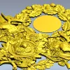 Охотничий герб с нишей для часов - 3D модель STL для ЧПУ