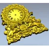 STL модель декоративных настольных часов со львами для ЧПУ