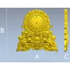 STL модель декоративных настольных часов со львами для ЧПУ