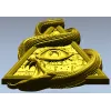 Всевидящее око и змея - 3D модель STL для ЧПУ