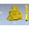 Всевидящее око и змея - 3D модель STL для ЧПУ
