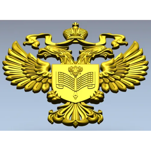 Двуглавый орёл с щитом - 3D модель STL для ЧПУ