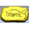 Рельефная табличка с символом ИХТУС, 3D модель STL для ЧПУ