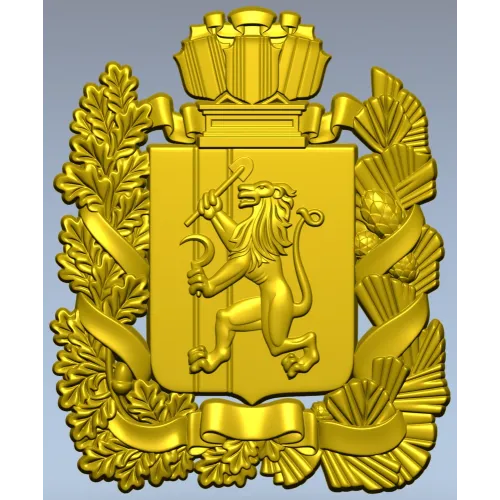 Герб Красноярска - 3D STL модель для ЧПУ
