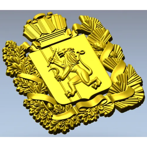 Герб Красноярска - 3D STL модель для ЧПУ