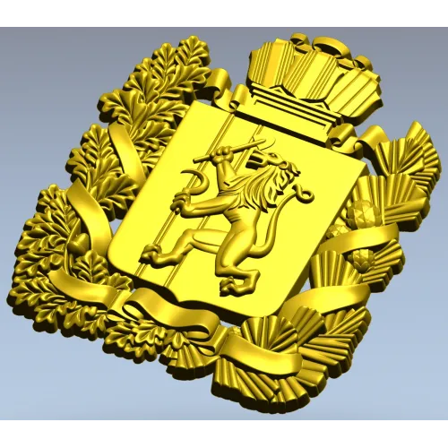 Герб Красноярска - 3D STL модель для ЧПУ