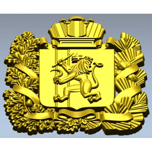 Герб Красноярска - 3D STL модель для ЧПУ
