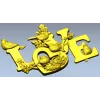 LOVE - 3D модель в формате STL с птицами и гнездом для ЧПУ