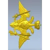 Emblem of the Strategic Missile Forces - STL 3D Model for CNC