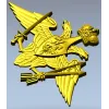 Emblem of the Strategic Missile Forces - STL 3D Model for CNC