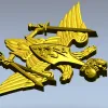 Emblem of the Strategic Missile Forces - STL 3D Model for CNC