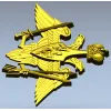 Emblem of the Strategic Missile Forces - STL 3D Model for CNC