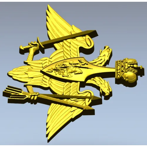 Emblem of the Strategic Missile Forces - STL 3D Model for CNC