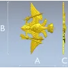 Emblem of the Strategic Missile Forces - STL 3D Model for CNC
