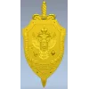 Criminal Investigation Shield - high-detail STL 3D model for CNC