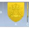 Heraldic Shield STL - Family Coat of Arms 3D Model for CNC