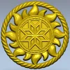 Alatyr Sun Medallion - STL 3D model for CNC carving