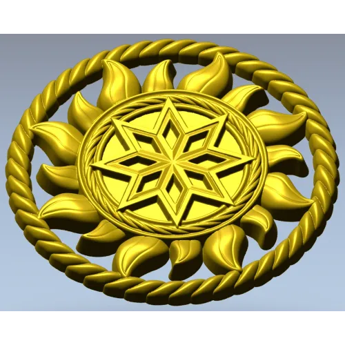 Alatyr Sun Medallion - STL 3D model for CNC carving