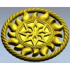 Alatyr Sun Medallion - STL 3D model for CNC carving