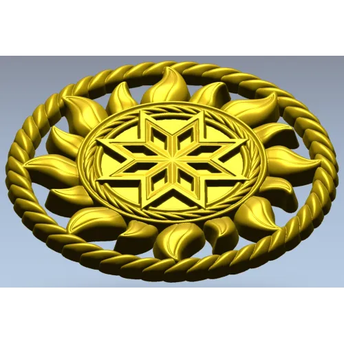 Alatyr Sun Medallion - STL 3D model for CNC carving