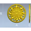Alatyr Sun Medallion - STL 3D model for CNC carving