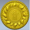 Slavic Sun Medallion STL for CNC carving