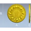 Slavic Sun Medallion STL for CNC carving