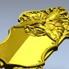 Knightly Heraldic Plaque STL for CNC