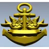 Anchor with Swallows - STL 3D model for CNC