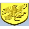 Heraldic Eagle and Marten Shield - high-relief STL 3D model for CNC