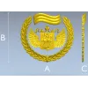Герб с Георгием в лавровом венке - 3D модель STL для ЧПУ