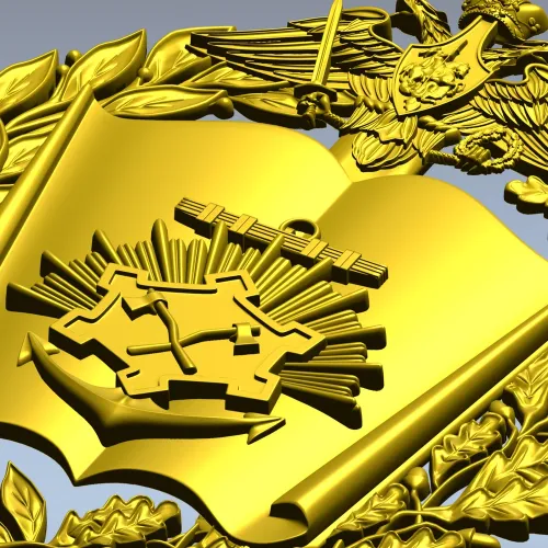 Герб ВИ ИТ ВА МТО - 3D модель в формате STL для ЧПУ