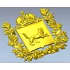 Герб Иркутской губернии - 3D STL модель для ЧПУ