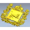 Герб Иркутской губернии - 3D STL модель для ЧПУ