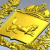 Герб Иркутской губернии - 3D STL модель для ЧПУ