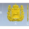 Герб Иркутской губернии - 3D STL модель для ЧПУ