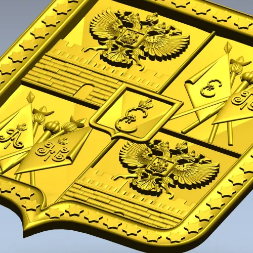 Герб Краснодара - 3D модель в формате STL для ЧПУ