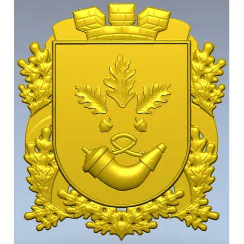 Герб Кривого Рога - 3D модель STL для ЧПУ