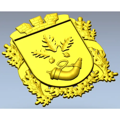 Герб Кривого Рога - 3D модель STL для ЧПУ