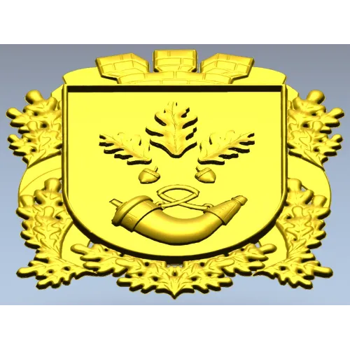 Герб Кривого Рога - 3D модель STL для ЧПУ
