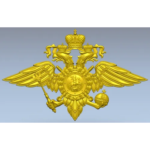 Герб МВД - 3D модель в формате STL для ЧПУ