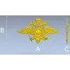 Герб МВД - 3D модель в формате STL для ЧПУ