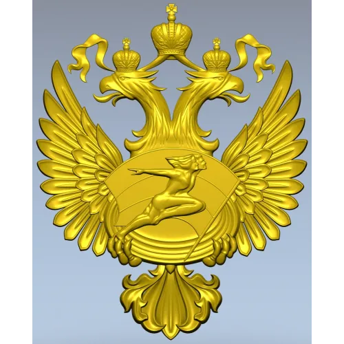 Герб Министерства спорта - 3D STL модель для ЧПУ