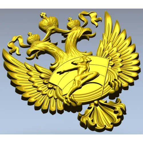 Герб Министерства спорта - 3D STL модель для ЧПУ