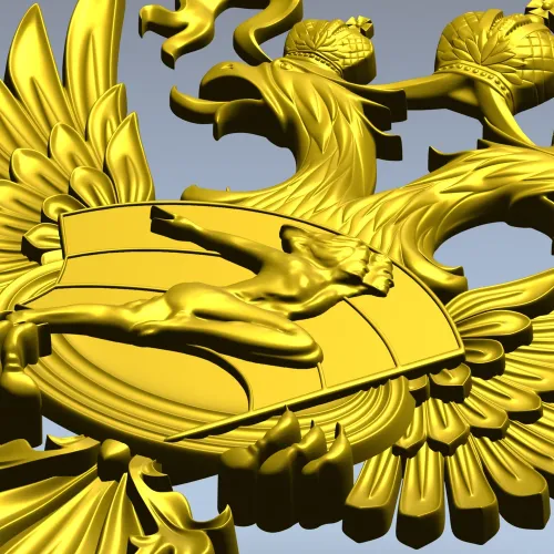 Герб Министерства спорта - 3D STL модель для ЧПУ