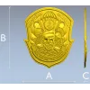Russian Naval Infantry Emblem STL 3D Model