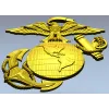 Герб "Орел-Глобус-Якорь" - 3D модель STL для ЧПУ